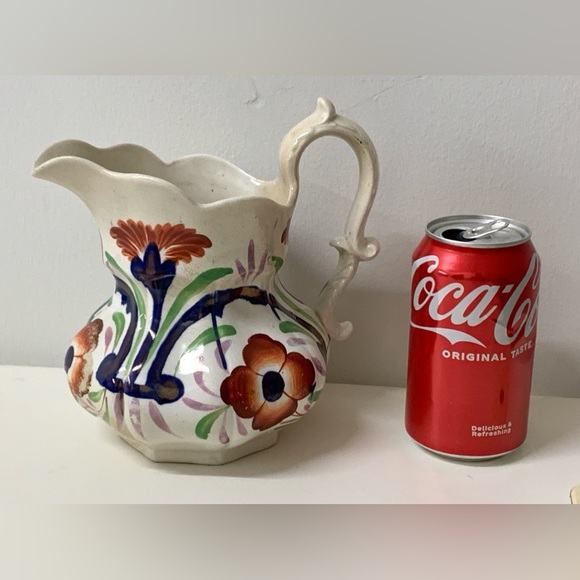 19th Century Antique Gaudy Welsh Hallmarked Unrecorded Pattern Jug Pitcher - Picture 13 of 16